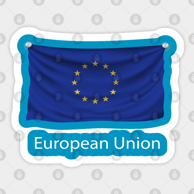 EU -  European Flag Sticker by fistfulofwisdom